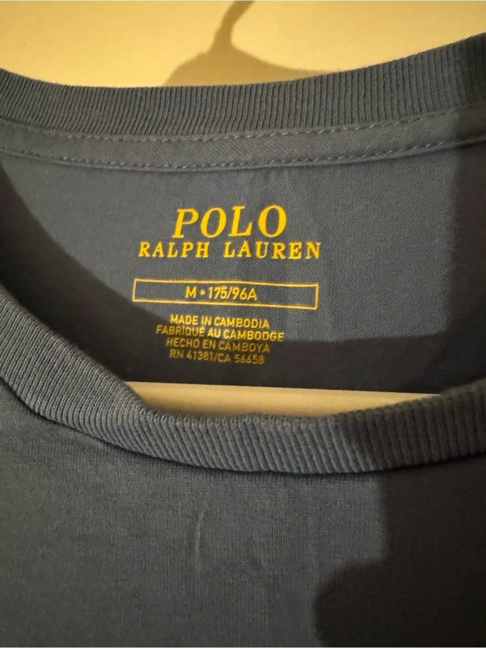 Polo by Ralph Lauren Long Sleeve Tee - Blue with Pink Pony